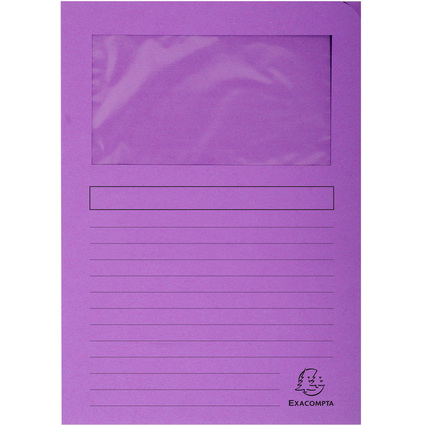 EXACOMPTA Sichtmappe FOREVER, DIN A4, 130 g/qm, violett