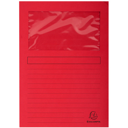 EXACOMPTA Sichtmappe FOREVER, DIN A4, 130 g/qm, rot