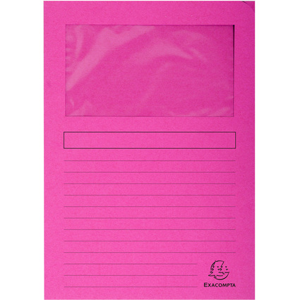 EXACOMPTA Sichtmappe FOREVER, DIN A4, 130 g/qm, fuchsia