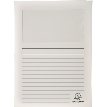 EXACOMPTA Sichtmappe FOREVER, DIN A4, 130 g/qm, wei