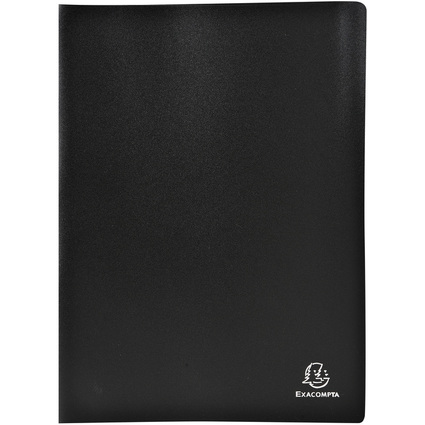 EXACOMPTA Sichtbuch, DIN A4, PP, 20 Hüllen, schwarz