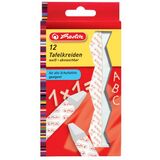 herlitz Wandtafelkreide, wei, 12er Karton-Etui