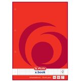 herlitz arbeitsblock x.book din A4, 50 Blatt, kariert