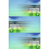 herlitz buchetiketten Fußball, 76 x 35 mm
