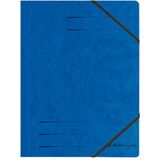 herlitz eckspannermappe easyorga, A4, Karton, blau