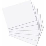 herlitz Karteikarten, din A4, blanko, weiß