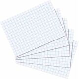 herlitz Karteikarten, din A8, kariert, wei
