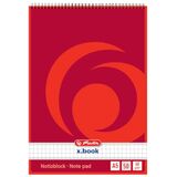 herlitz spiralnotizblock x.book, din A5, 50 Blatt, kariert