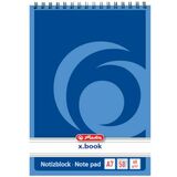 herlitz spiralnotizblock x.book, din A7, 50 Blatt, liniert