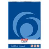 herlitz spiralnotizblock x.book, din A5, 50 Blatt, liniert