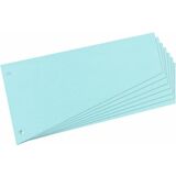 herlitz Trennstreifen, trapezfrmig, Manila-Karton, blau