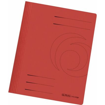 herlitz Schnellhefter easyorga, DIN A4, Manilakarton, rot
