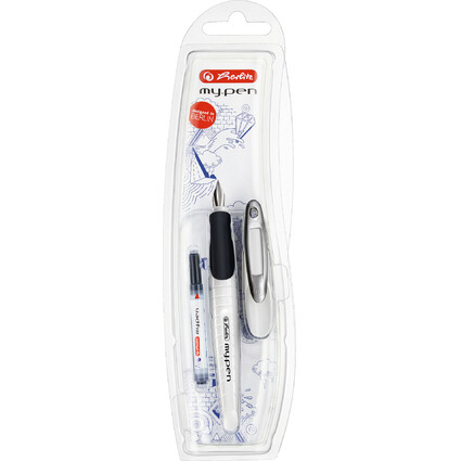 herlitz Fllhalter my.pen, Federbreite: M, wei/schwarz