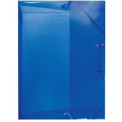 herlitz Heftbox, DIN A4, aus PP, transluzent-blau