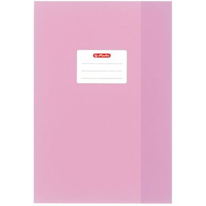 herlitz Heftschoner DIN A4, geprgt (Bast), PP, rosa