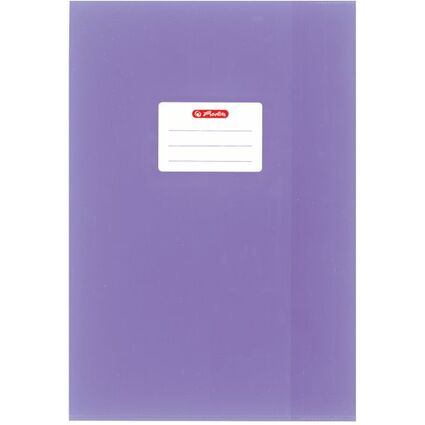 herlitz Heftschoner DIN A4, geprägt (Bast), PP, violett