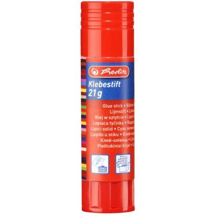 herlitz Klebestift, 21 g, lösungsmittelfrei, farblos