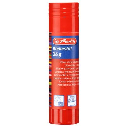 herlitz Klebestift, 36 g, lösungsmittelfrei, farblos