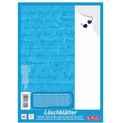 herlitz Lschpapierblock DIN A5, 80 g/qm, wei