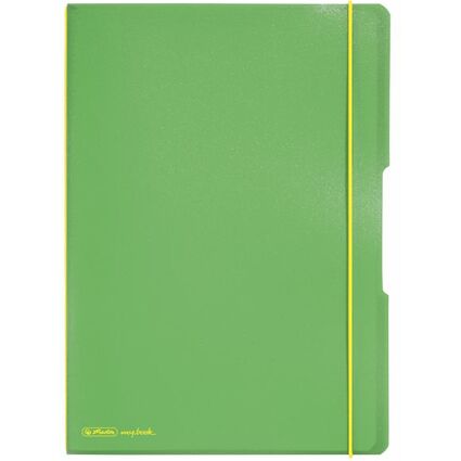 herlitz Notizheft my.book flex, A4, PP-Cover, hellgrn