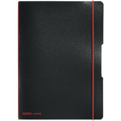 herlitz Notizheft my.book flex, A4, PP-Cover, schwarz