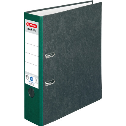 herlitz Ordner maX.file nature, Rckenbreite: 80 mm, grner