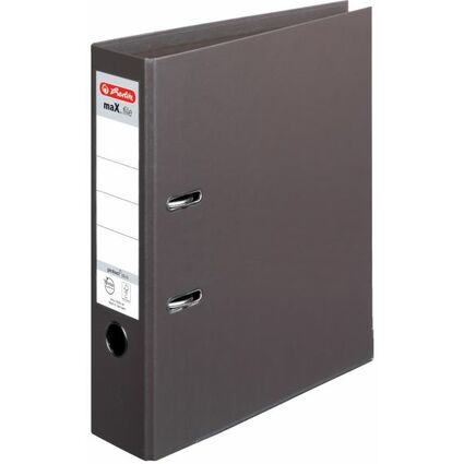 herlitz Ordner maX.file protect plus, Rckenbr.: 80mm, braun