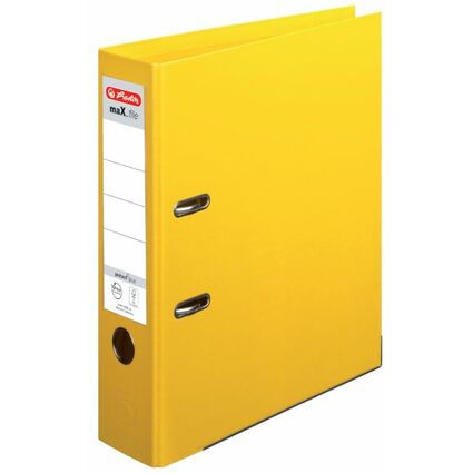 herlitz Ordner maX.file protect plus, Rückenbr.: 80 mm, gelb