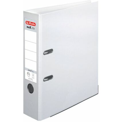 herlitz Ordner maX.file protect plus, Rckenbr.: 80 mm, wei