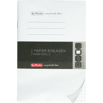 herlitz Papier-Ersatzeinlagen fr Notizheft my.book flex, A6