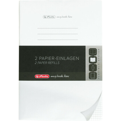 herlitz Papier-Ersatzeinlagen fr Notizheft my.book flex, A5
