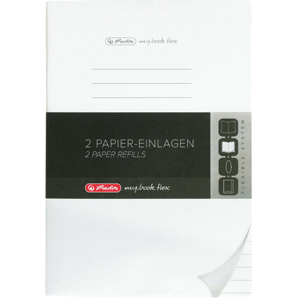 herlitz Papier-Ersatzeinlagen fr Notizheft my.book flex, A5