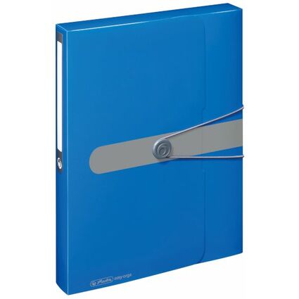 herlitz Sammelbox easy orga to go, DIN A4, blau opak