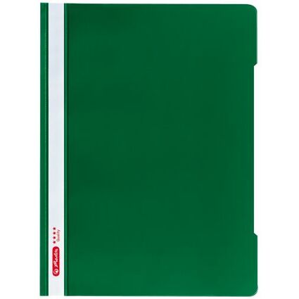 herlitz Schnellhefter "Quality", DIN A4, PP-Folie, grün