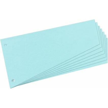 herlitz Trennstreifen, trapezfrmig, Manila-Karton, blau