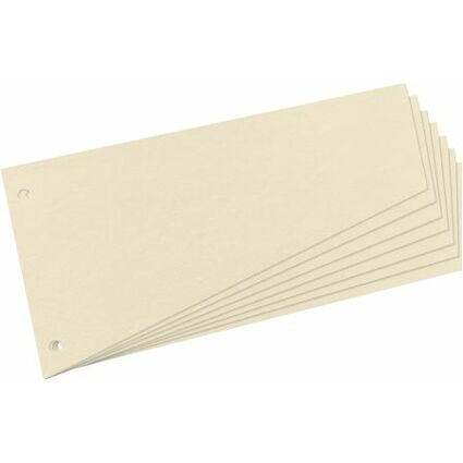herlitz Trennstreifen, trapezfrmig, Manila-Karton, chamois
