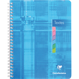 Clairefontaine cahier de textes spirale, 170 x 220 mm, sys