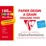 Clairefontaine Knstlerpapier " Grain", Aktionspack