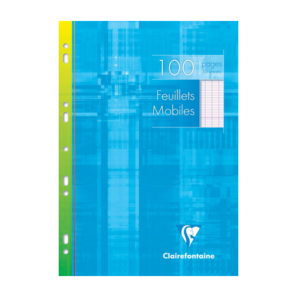 Clairefontaine Feuillets mobiles, A4, Sys, 100 pages