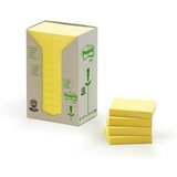 Post-it haftnotizen Recycling, 38 x 51 mm, gelb