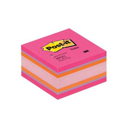 Post-it Haftnotiz-Würfel Mini, 51 x 51 mm, pinktöne/orange