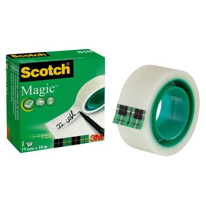 3M Scotch Klebefilm Magic 810, unsichtbar, 19 mm x 10 m