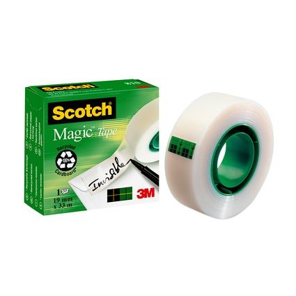 3M Scotch Klebefilm Magic 810, unsichtbar, 19 mm x 33 m