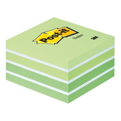 Post-it Haftnotiz-Wrfel, 76 x 76 mm, Pastell-Grntne