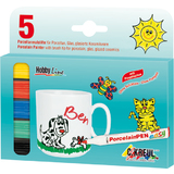 KREUL porcelain Marker medium "Junior", 5er-Set