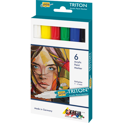 KREUL Acrylmarker TRITON Acrylic Marker, 6er-Set