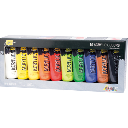 KREUL Acrylfarbe SOLO Goya Acrylic, 100 ml, 10er-Set