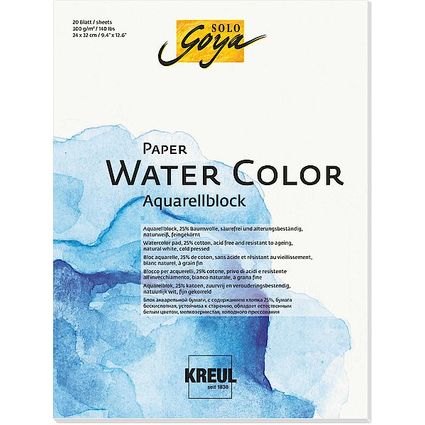 KREUL Knstlerblock SOLO Goya Paper Water Color, 240x320 mm