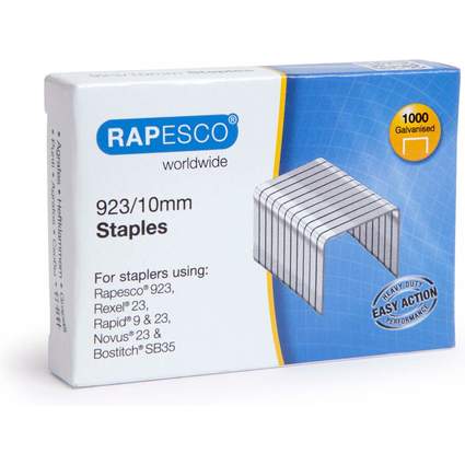RAPESCO Heftklammern 923/10, verzinkt, 1.000 Stück