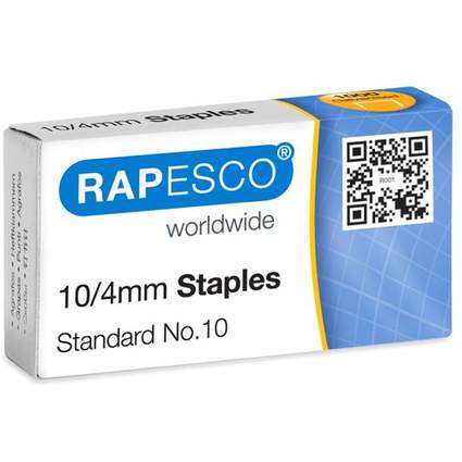 RAPESCO Heftklammern 10/4, verzinkt, 1.000 Stück